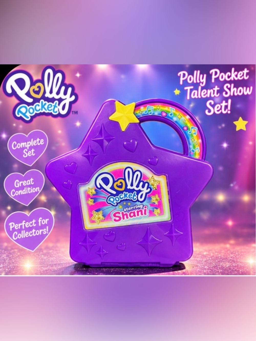 ⭐ POLLY POCKET TALENT SHOW SET ⭐
🎤 Polly Pocket Talent Show featuring Shani! 💜✨